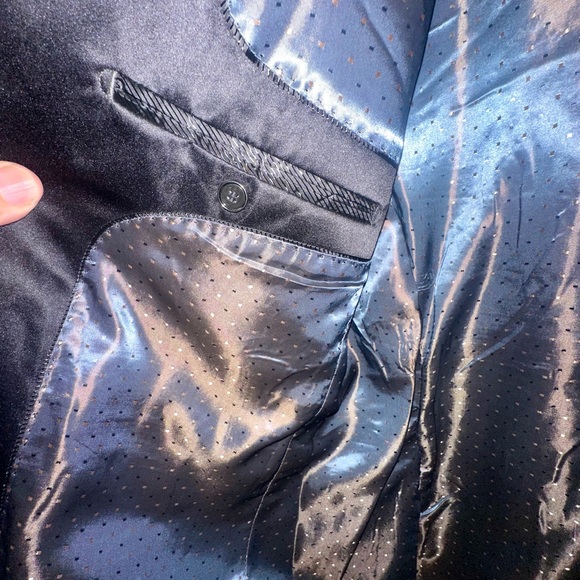 Sequin Tuxedo jacket (sequins reverse gold/black) like new - Picture 7 of 7